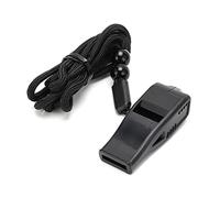 Chrees Sifflet D'arbitre Professionnel, en Résine ABS Résistante aux Températures Extrêmes (Chaud et Froid), avec Support en Nylon Réglable, pour Le Basketball, Le Football, Le Vo (Noire)