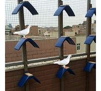 Chrees Station de Perchoir pour Oiseaux, Support de Cadre de Repos Résistant à l'usure, Matériau PP 100% Neuf, Pratique à Utiliser, 3 X Support pour Oiseaux