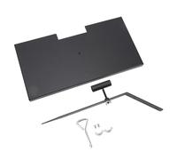 Chrees Support de Marqueur Funéraire en Fer 12 X 6 X 0,5 Po, Finition | Support de Pierre Commémorative, Finition Mate en Fer, Tombes Humaines et D'animaux de Compagnie, Tuyau de Fleur Amovible,