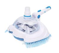 Chrees Tête D'aspirateur Manuelle de Piscine, Poignée Réglable Portable avec Réservoir de Stockage Amovible et Soupape de sécurité d'air, pour Outils de Nettoyage de Piscine