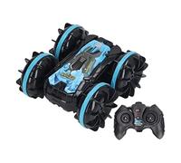 Chrees Voiture RC Amphibie 2,4 GHz, Voiture Télécommandée étanche, Rotation à 360 Degrés pour Enfants, avec Charge Rapide et Pneus en Caoutchouc Anti-Vibrations (Bleue)