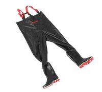 Chrees Wader de Poitrine, Pantalon de Pêche Léger en PVC pour Hommes et Femmes, avec Bottes Antidérapantes et Patch de Réparation (39)