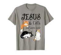 Chrétien Amoureux de Jésus et Chats T-Shirt