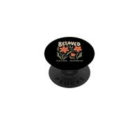 Chrétien Bien-aimé Groovy Fleur Foi Culte Religieux PopSockets PopGrip Adhésif