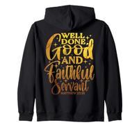 Chrétien Bien Fait, Bon et fidèle serviteur Bible Vintage Sweat à Capuche