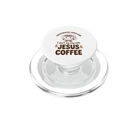 Chrétien Caféiné, Je Commence Ma Journée avec Jésus Et du PopSockets PopGrip pour MagSafe
