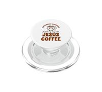 Chrétien Caféiné, Je Commence Ma Journée avec Jésus Et du PopSockets PopGrip pour MagSafe
