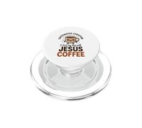 Chrétien Caféiné, Je Commence Ma Journée avec Jésus Et du PopSockets PopGrip pour MagSafe