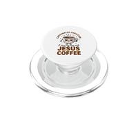Chrétien Caféiné, Je Commence Ma Journée avec Jésus Et du PopSockets PopGrip pour MagSafe
