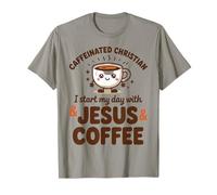 Chrétien Caféiné, Je Commence Ma Journée avec Jésus Et du T-Shirt
