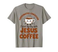 Chrétien Caféiné, Je Commence Ma Journée avec Jésus Et du T-Shirt