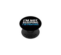 Chrétien catholique drôle, Je ne Dors Pas, Je Prie PopSockets PopGrip Adhésif