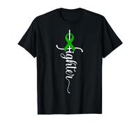 Chrétien Croix Guerrier Ruban Vert Cancer Du Foie T-Shirt