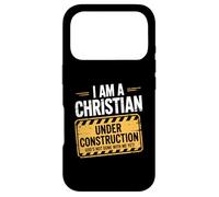 Chrétien en Construction : Dieu n'a Pas Encore Fini de s'amuser spirituellement Coque pour iPhone 17 Pro