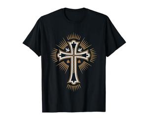 Chrétien Épiscopalien Mitre Croix Évêque Procession T-Shirt
