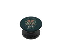 Chrétien Jésus Butterfly Makes Things New Bible Verse PopSockets PopGrip Adhésif