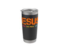 Chrétien Jésus Christ Verse Bible Dieu Religieux Croix Foi Gobelet isotherme en acier inoxydable double paroi
