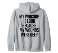 Chrétien, Mon culte est Fort Parce Que Mes blessures étaient Profondes Sweat à Capuche