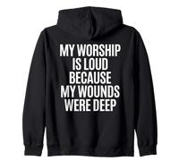 Chrétien, Mon culte est Fort Parce Que Mes blessures étaient Profondes Sweat à Capuche