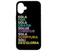 Chrétien réformé Cinq 5 Solas Reformation Day Church Coque pour iPhone 16 Plus