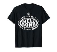 Chrétien Serviteur Fidèle Bien Fait Verset Biblique Retro T-Shirt