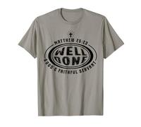 Chrétien Serviteur Fidèle Bien Fait Verset Biblique Retro T-Shirt
