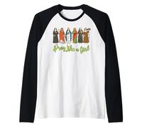 Chrétienne Catholique Femmes Jésus Prier Religieuse Fille Manche Raglan