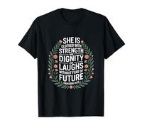 Chrétienne Force Dignité Rire Avenir T-Shirt
