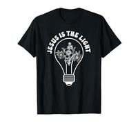 Chrétiens Dieu Foi Lumineux Fleurs Jésus est la lumière T-Shirt
