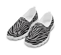 Chririnla Chaussures de marche antidérapantes pour femme Motif léopard Mocassins décontractés avec mousse à mémoire de forme, Crâne rose rétro, 41 EU