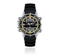 Chris Benz Homme Quartz Montre avec Bracelet en Caoutchouc CB-D200X-Y-KBS