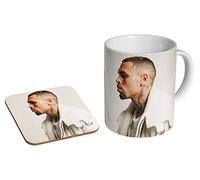 Chris Brown Tasses à café et Tasse Thé en céramique avec dessous de verre
