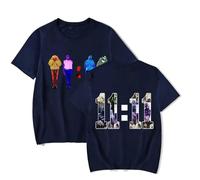 Chris Brown The 11:11 Tour T-Shirt Rappeur Concerts Merch Unisexe Décontracté Mode Manches Courtes T-Shirt Streetwear XS-3XL-Black||XS