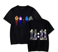 Chris Brown The 11:11 Tour T-Shirt Rappeur Concerts Merch Unisexe Décontracté Mode Manches Courtes T-Shirt Streetwear XS-3XL-Black||XS