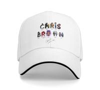 Chris Casquette de Baseball Browns Breezy Bowl XX Tour Unisexe-Teens Imprimé Hip Hop Chapeaux Tendance Kpop Rock Sunscreen Casquettes de Baseball