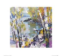 Chris Forsey (Birch in Spring 40 x 40 cm Toile Imprimée