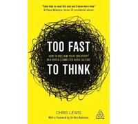 Chris Lewis Too Fast to Think (Poche)