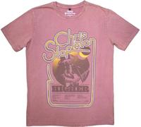 Chris Stapleton - T-shirt "Higher" pour homme/femme unie, lavage de pierre RO14489 (XXL) (rouge cachemire)
