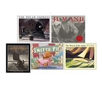 Chris Van Allsburg Collection Coffret de 5 livres (Le Polar Express, Jumanji, Les Mystères de Harris Burdick, Les Mésaventures de Sweetie Pie, L'épave du Zephyr)