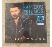 Chris Young Amis Célèbres Édition Limitée Exclusive Vinyle LP Couleur Aqua Bleu