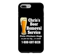 Chris's Beer Removal Service drôle pour Boire de la bière Coque pour iPhone 7 Plus/8 Plus
