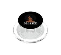Christ Afro-américain béni Femme Noire Foi chrétienne PopSockets PopGrip pour MagSafe