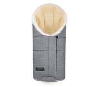 CHRIST Chancelière Tula Vario en Peau de Mouton pour Poussette de Werner Baby - Fourrure Douillette e médicale, Peut être utilisée comme Couverture de Jeu, en Beige, Gris, Bleu, Noir, Rouge, Brun