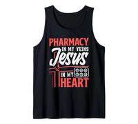 Christ chrétien Pharmacien Jésus Pharmacie Technicien Débardeur