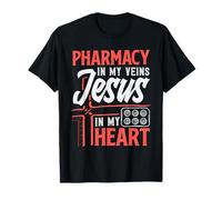 Christ chrétien Pharmacien Jésus Pharmacie Technicien T-Shirt