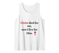 Christ est Mort pour Moi Maintenant Je vis pour Lui Débardeur