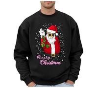 Christ Hiver Homme Mode Quotidienne Tendance Casual Veste Manteau pour Toutes Les Occasions, Noir , XL