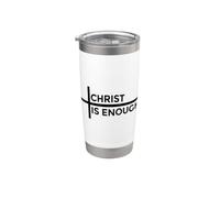 Christ Is Enough Gobelet isotherme en acier inoxydable double paroi