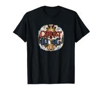 Christ is King Britain UK FIERTÉ Britannique Union Jack Patriots T-Shirt