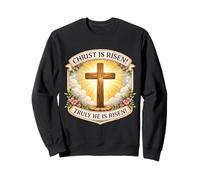Christ is Risen Truly He is Risen Christian Easter Femme Sweatshirt